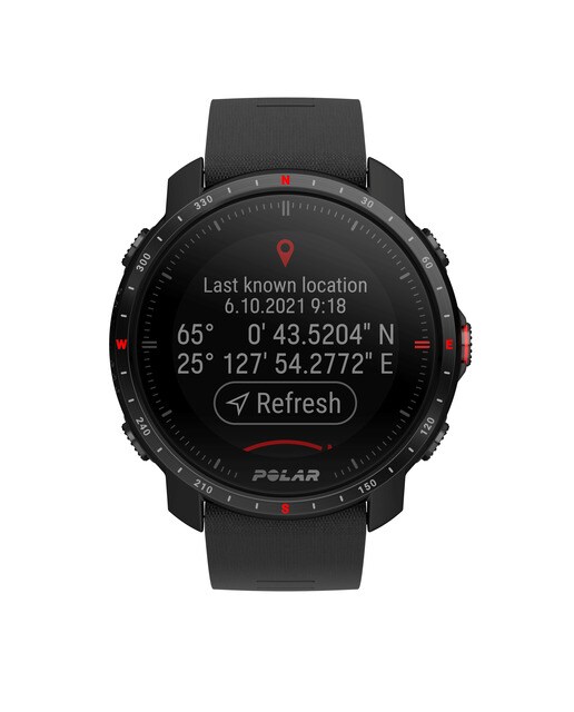Relógio smartwatch Polar Grit X Pro Zafiro Tamanho M-L Polar Preto-11
