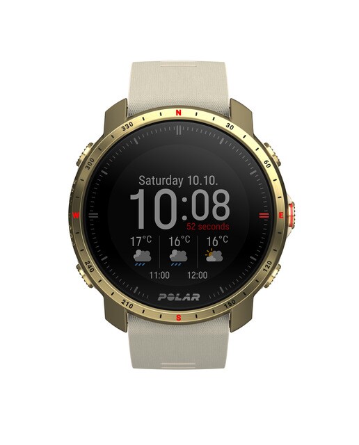 Relógio smartwatch Polar Grit X Pro Zafiro Tamanho S-L Polar Champanhe-3