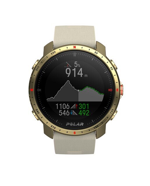 Relógio smartwatch Polar Grit X Pro Zafiro Tamanho S-L Polar Champanhe-4