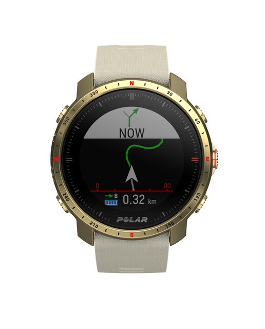 Relógio smartwatch Polar Grit X Pro Zafiro Tamanho S-L Polar Champanhe-5