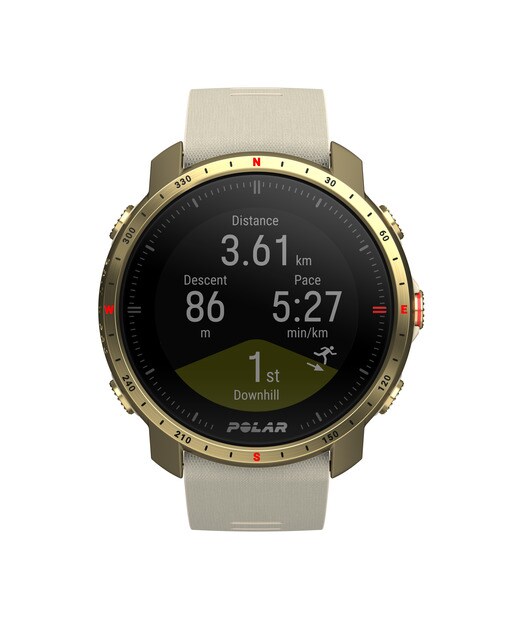 Relógio smartwatch Polar Grit X Pro Zafiro Tamanho S-L Polar Champanhe-8