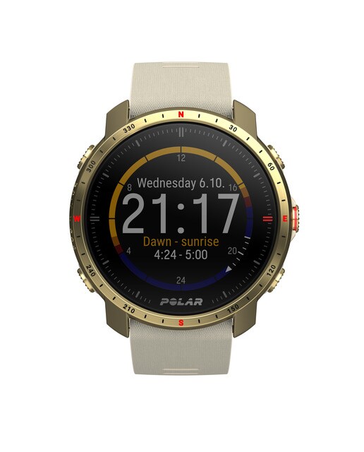 Relógio smartwatch Polar Grit X Pro Zafiro Tamanho S-L Polar Champanhe-11