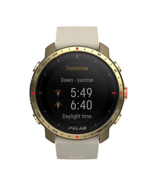 Relógio smartwatch Polar Grit X Pro Zafiro Tamanho S-L Polar Champanhe-12