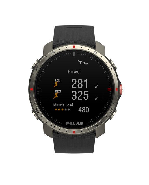 Relógio smartwatch Polar Grit X Pro Zafiro Titan Tamanho M-L Polar Preto/Titânio-12