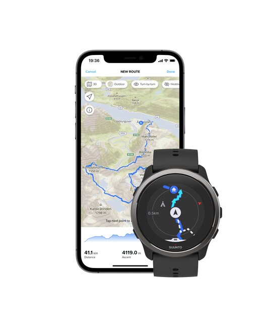 Relógio smartwatch Suunto 5 Peak Preto-5