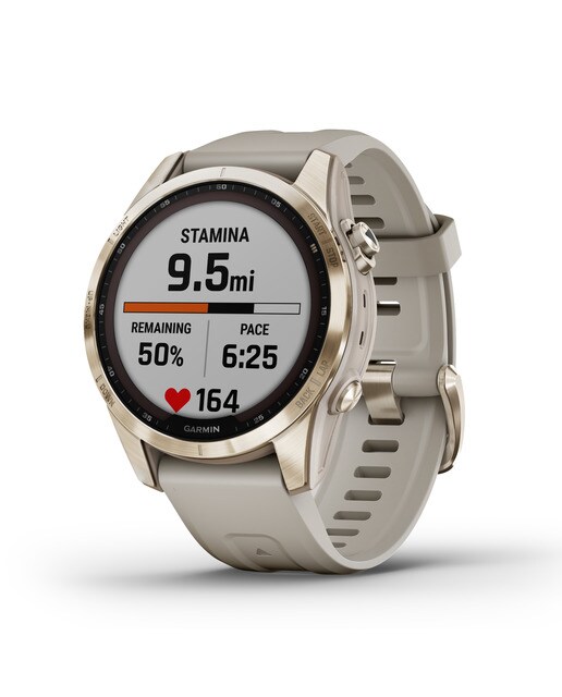 Relógio Smartwatch Fenix 7S Sapphire Solar Branco / Dourado-1