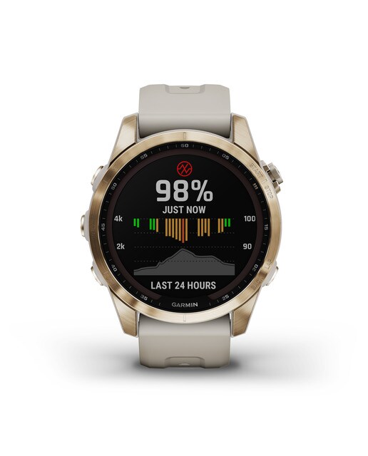 Relógio Smartwatch Fenix 7S Sapphire Solar Branco / Dourado-5