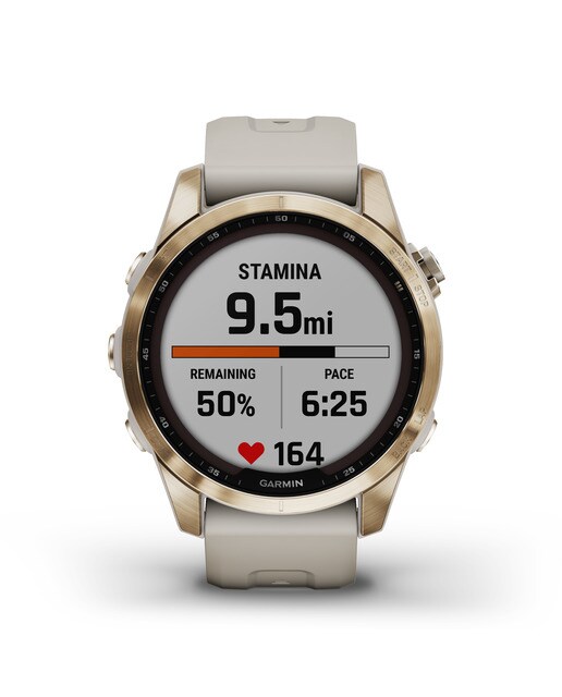 Relógio Smartwatch Fenix 7S Sapphire Solar Branco / Dourado-6