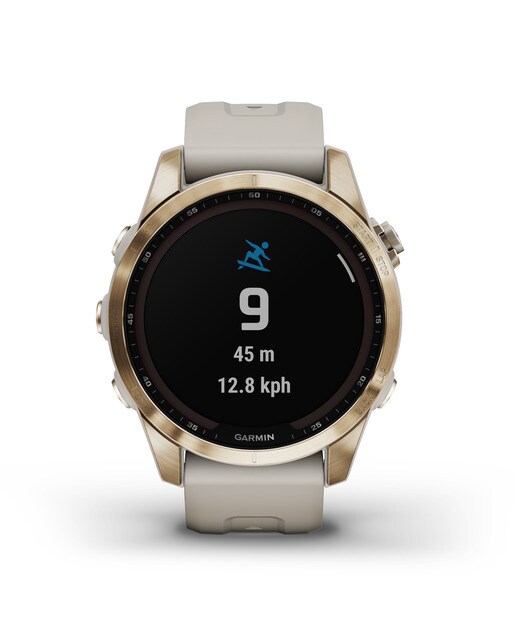 Relógio Smartwatch Fenix 7S Sapphire Solar Branco / Dourado-8