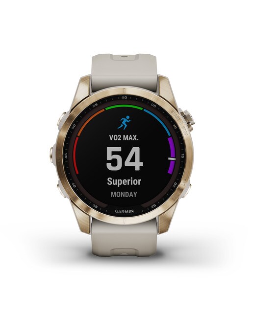 Relógio Smartwatch Fenix 7S Sapphire Solar Branco / Dourado-9