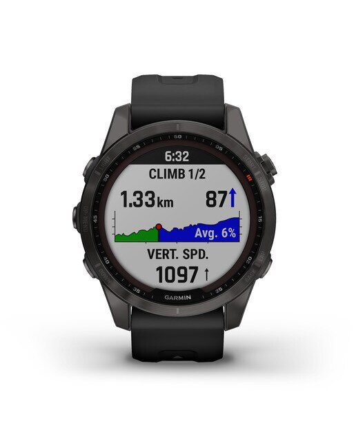 Relógio Smartwatch Fenix 7S Sapphire Solar Preto / Cinzento-3