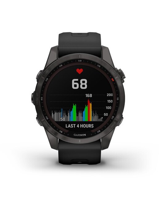 Relógio Smartwatch Fenix 7S Sapphire Solar Preto / Cinzento-5