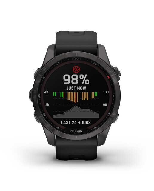 Relógio Smartwatch Fenix 7S Sapphire Solar Preto / Cinzento-6