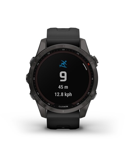 Relógio Smartwatch Fenix 7S Sapphire Solar Preto / Cinzento-8