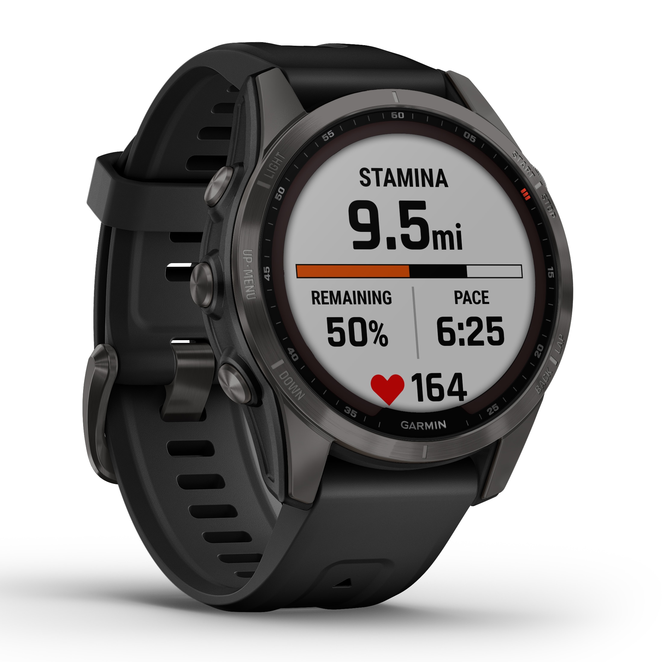 Relógio Smartwatch Fenix 7S Sapphire Solar Preto / Cinzento-11