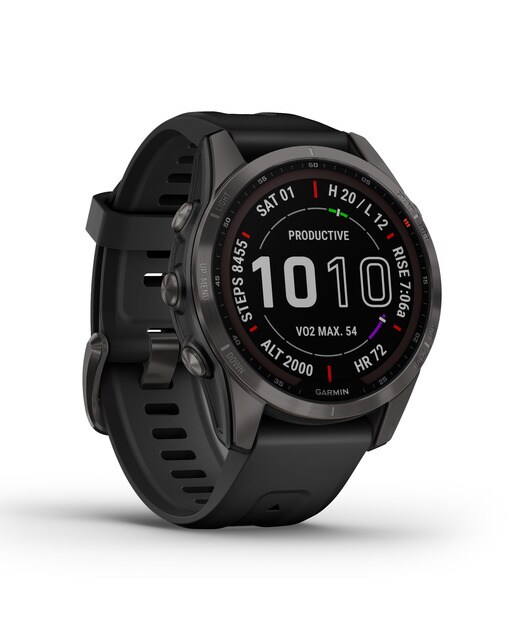 Relógio Smartwatch Fenix 7S Sapphire Solar Preto / Cinzento-12