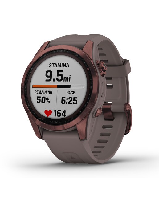 Relógio Smartwatch Fenix 7S Sapphire Solar Castanho-1