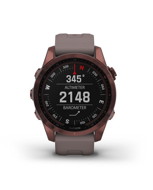 Relógio Smartwatch Fenix 7S Sapphire Solar Castanho-3