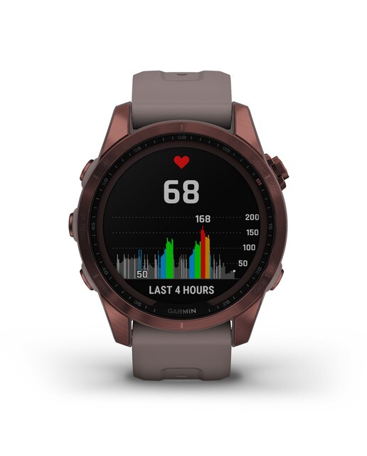 Relógio Smartwatch Fenix 7S Sapphire Solar Castanho-4