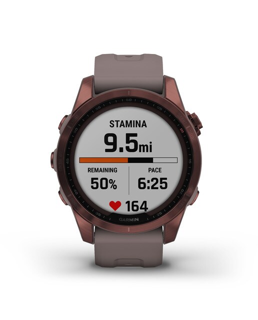 Relógio Smartwatch Fenix 7S Sapphire Solar Castanho-6