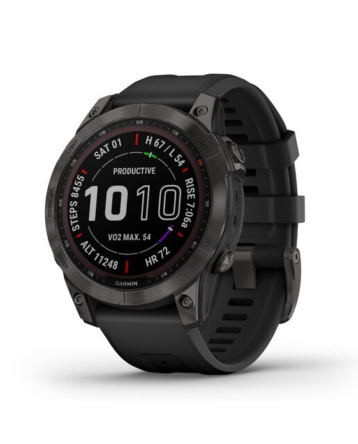Relógio Smartwatch Fenix 7 Sapphire Solar Preto / Cinzento-2