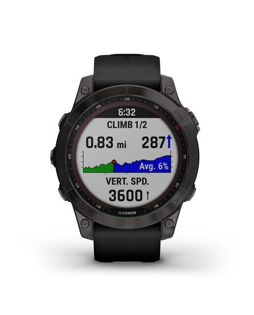 Relógio Smartwatch Fenix 7 Sapphire Solar Preto / Cinzento-3
