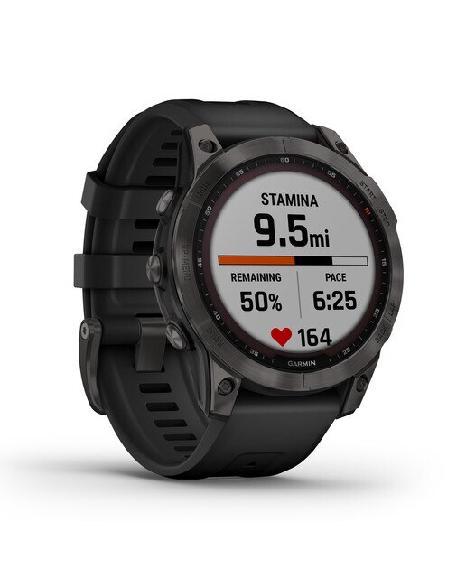 Relógio Smartwatch Fenix 7 Sapphire Solar Preto / Cinzento-10