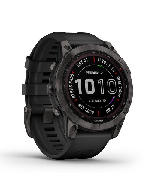 Relógio Smartwatch Fenix 7 Sapphire Solar Preto / Cinzento-11