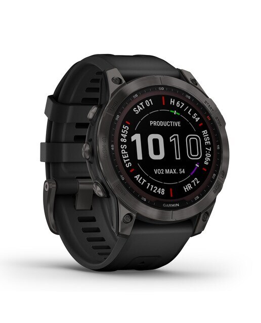 Relógio Smartwatch Fenix 7 Sapphire Solar Preto / Cinzento-12