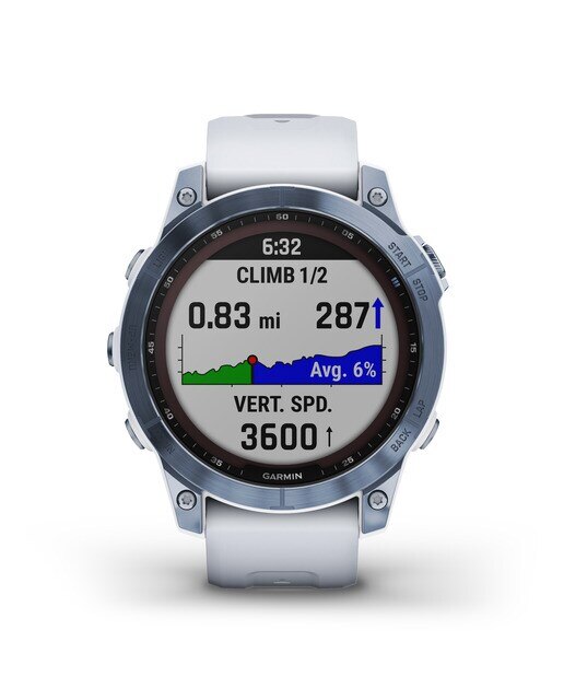 Relógio Smartwatch Fenix 7 Sapphire Solar Branco-3