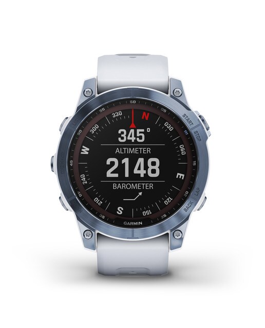 Relógio Smartwatch Fenix 7 Sapphire Solar Branco-4
