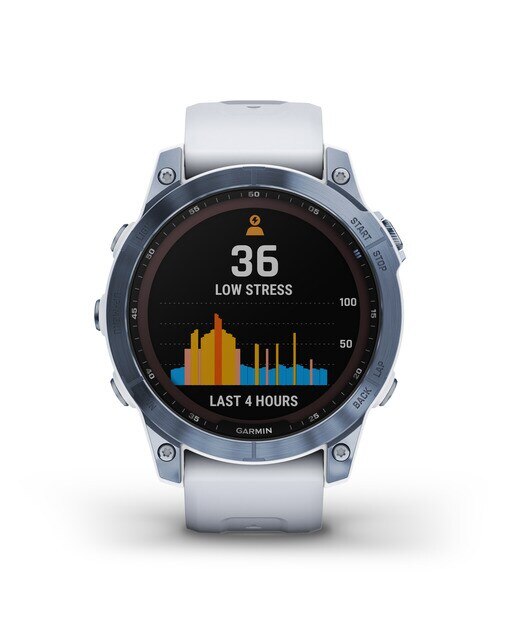 Relógio Smartwatch Fenix 7 Sapphire Solar Branco-6