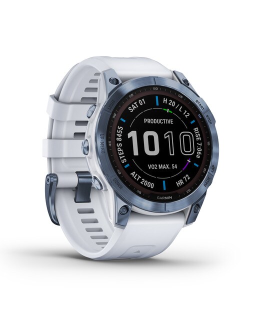 Relógio Smartwatch Fenix 7 Sapphire Solar Branco-12