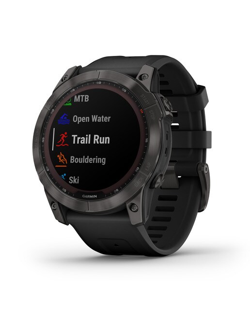 Relógio Smartwatch Fenix 7X Sapphire Solar Preto / Cinzento-1