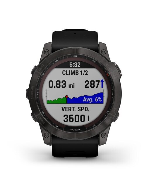 Relógio Smartwatch Fenix 7X Sapphire Solar Preto / Cinzento-5