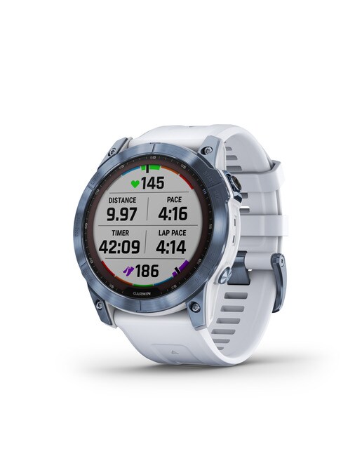 Relógio Smartwatch Fenix 7X Sapphire Solar Branco-2