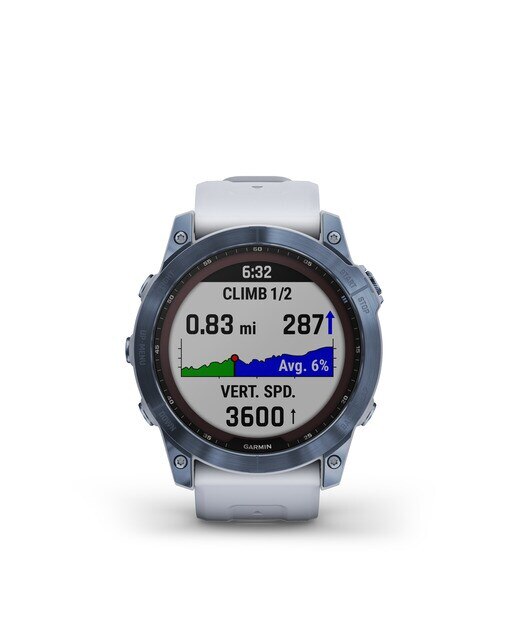Relógio Smartwatch Fenix 7X Sapphire Solar Branco-5