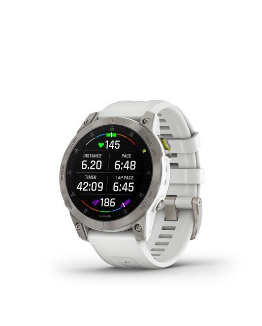 Relógio smartwatch Epix 2 Sapphire Garmin Branco-2
