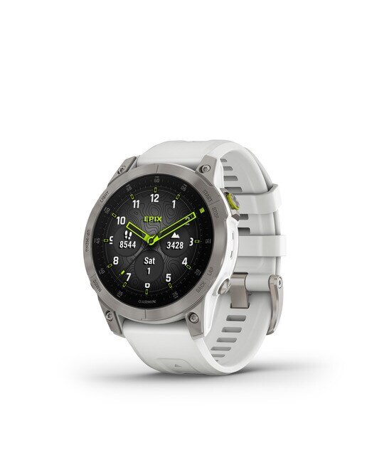 Relógio smartwatch Epix 2 Sapphire Garmin Branco-3