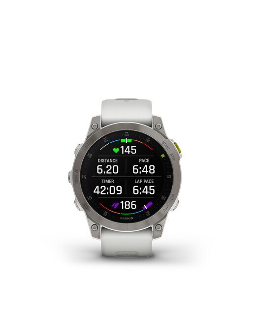Relógio smartwatch Epix 2 Sapphire Garmin Branco-8