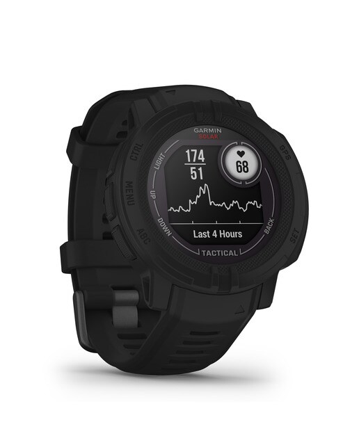 Relógio smartwatch Instinct 2 Solar Tactical Garmin Preto-5