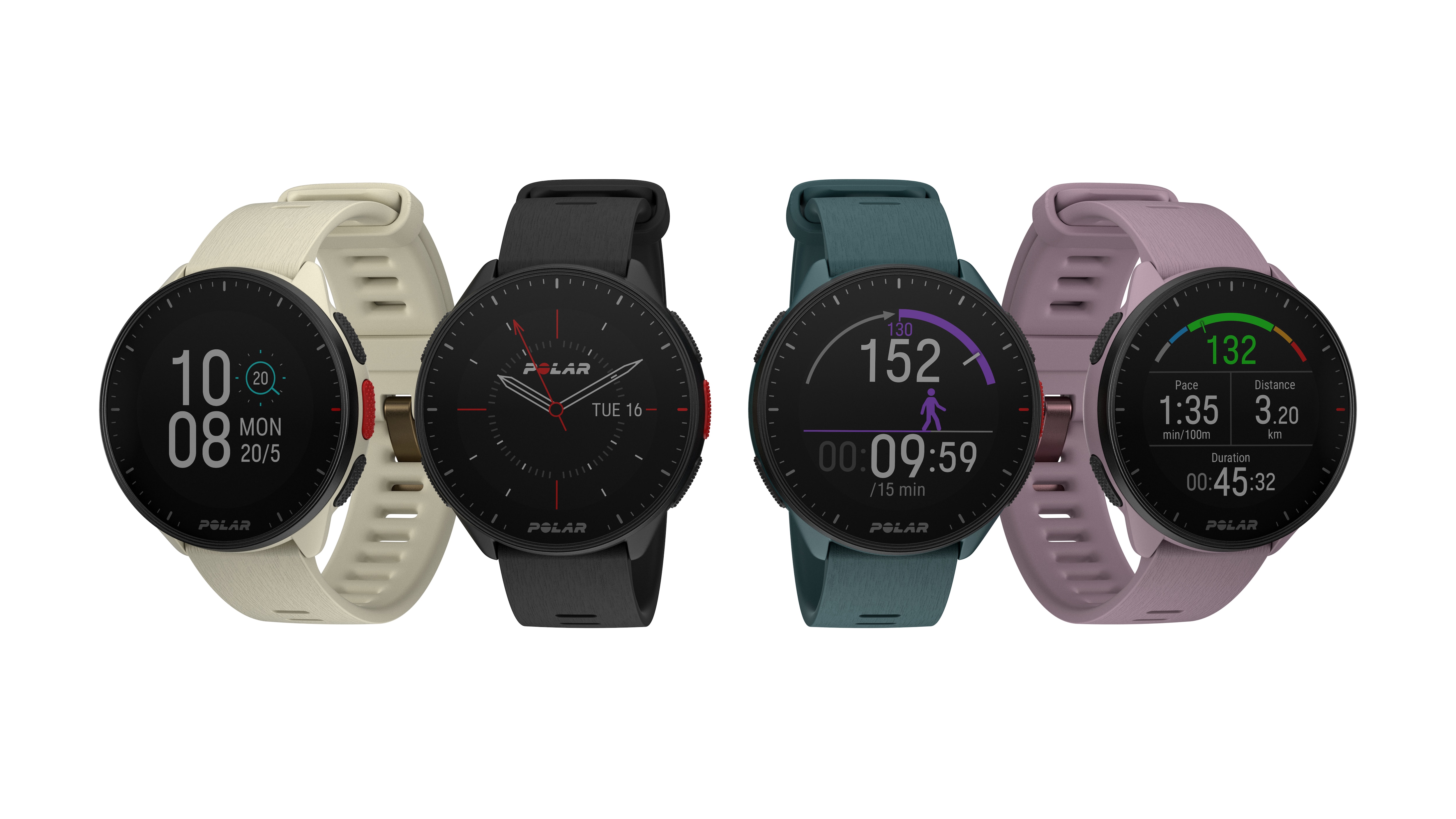 Relógio Smartwatch Pacer Polar Creme-12