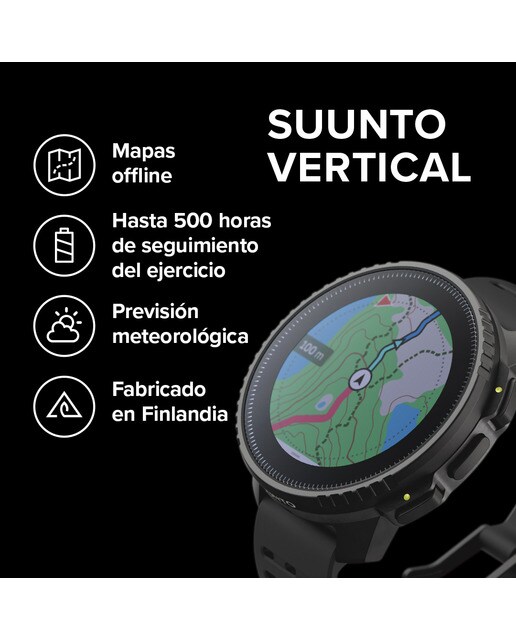 Relógio GPS Vertical Preto-8