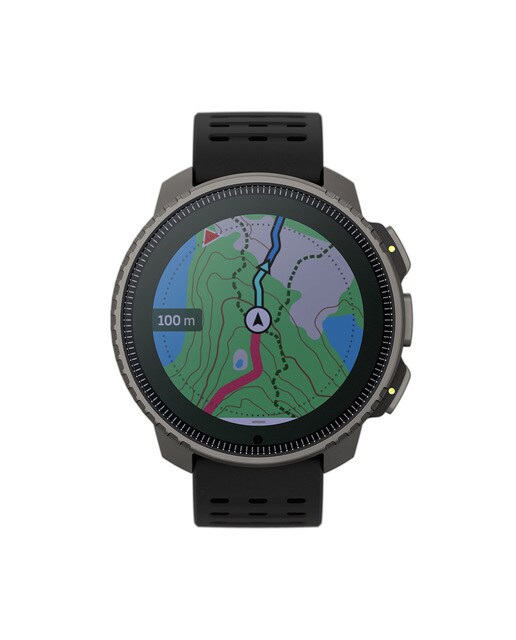 Relógio GPS Vertical Titanium Solar Preto-2