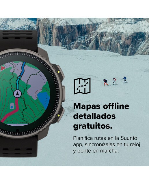 Relógio GPS Vertical Titanium Solar Preto-8