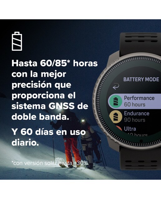 Relógio GPS Vertical Titanium Solar Preto-9