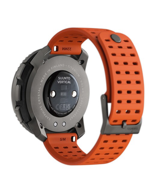 Relógio GPS Vertical Titanium Solar Laranja-4