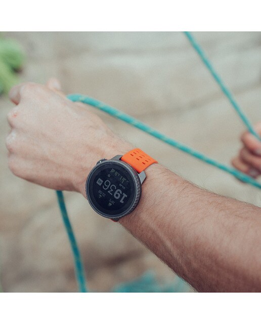 Relógio GPS Vertical Titanium Solar Laranja-7