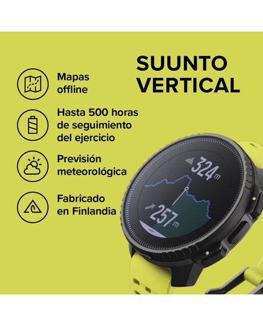 Relógio GPS Vertical Verde / Preto-12