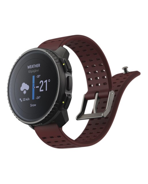 Relógio GPS Vertical Bordeaux/Preto-3